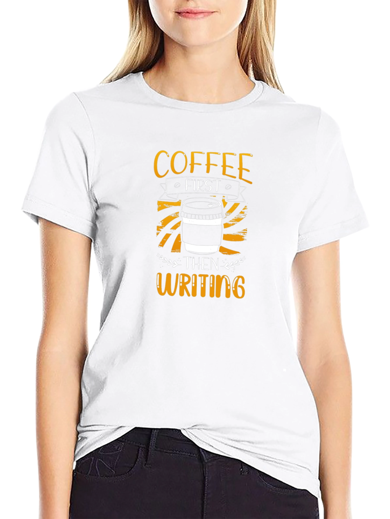Coffee First Then Writing T-Shirt