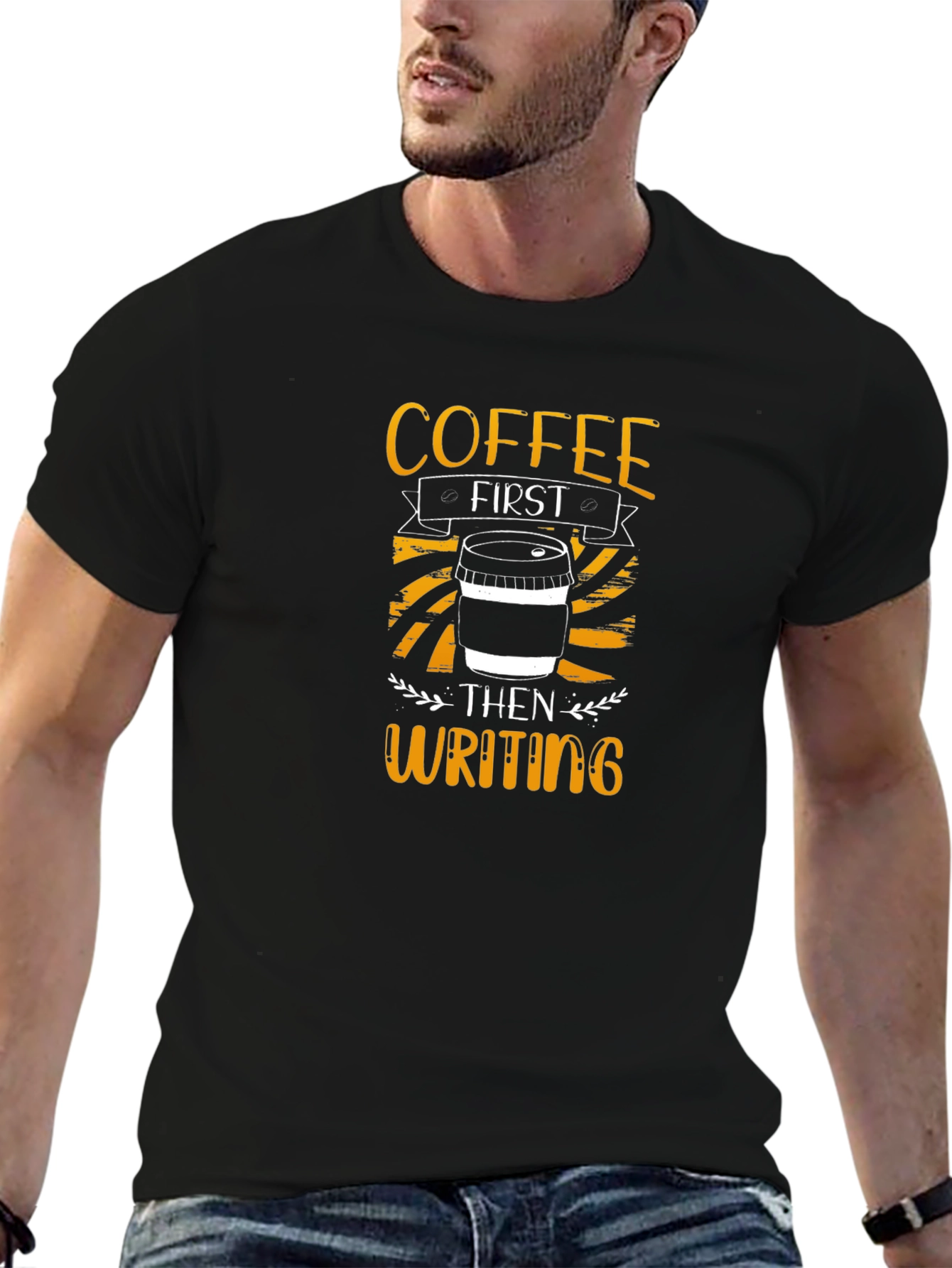Coffee First Then Writing T-Shirt
