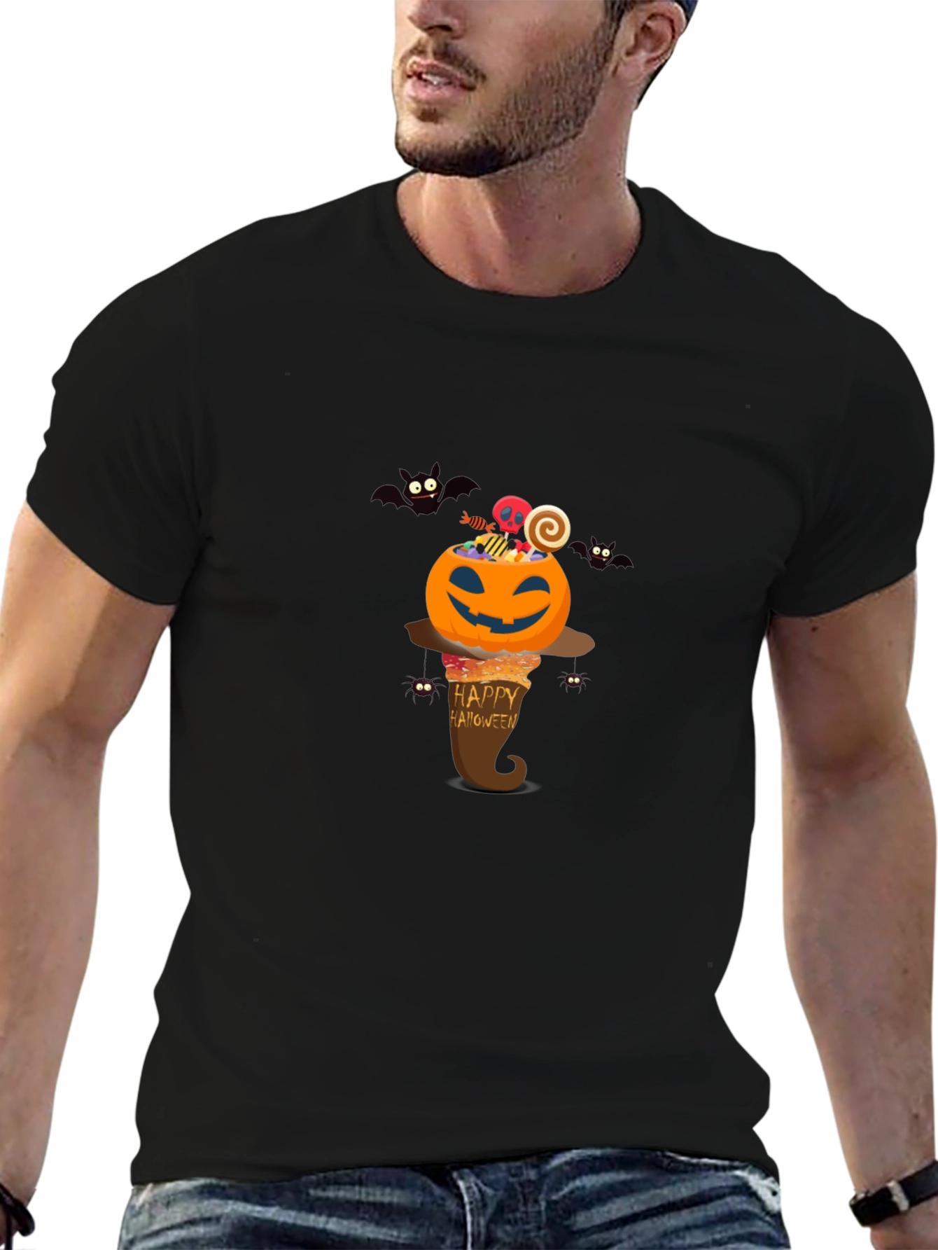 Halloween Pumpkin T-Shirt - Spooky Design