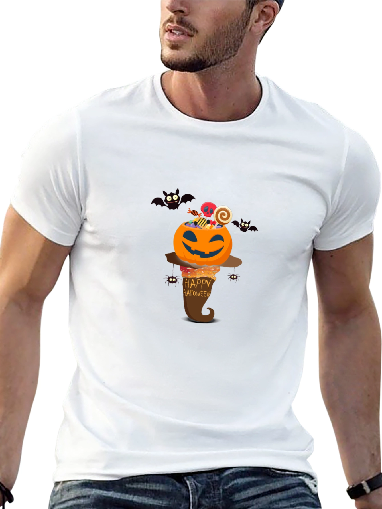 Halloween Pumpkin T-Shirt - Spooky Design