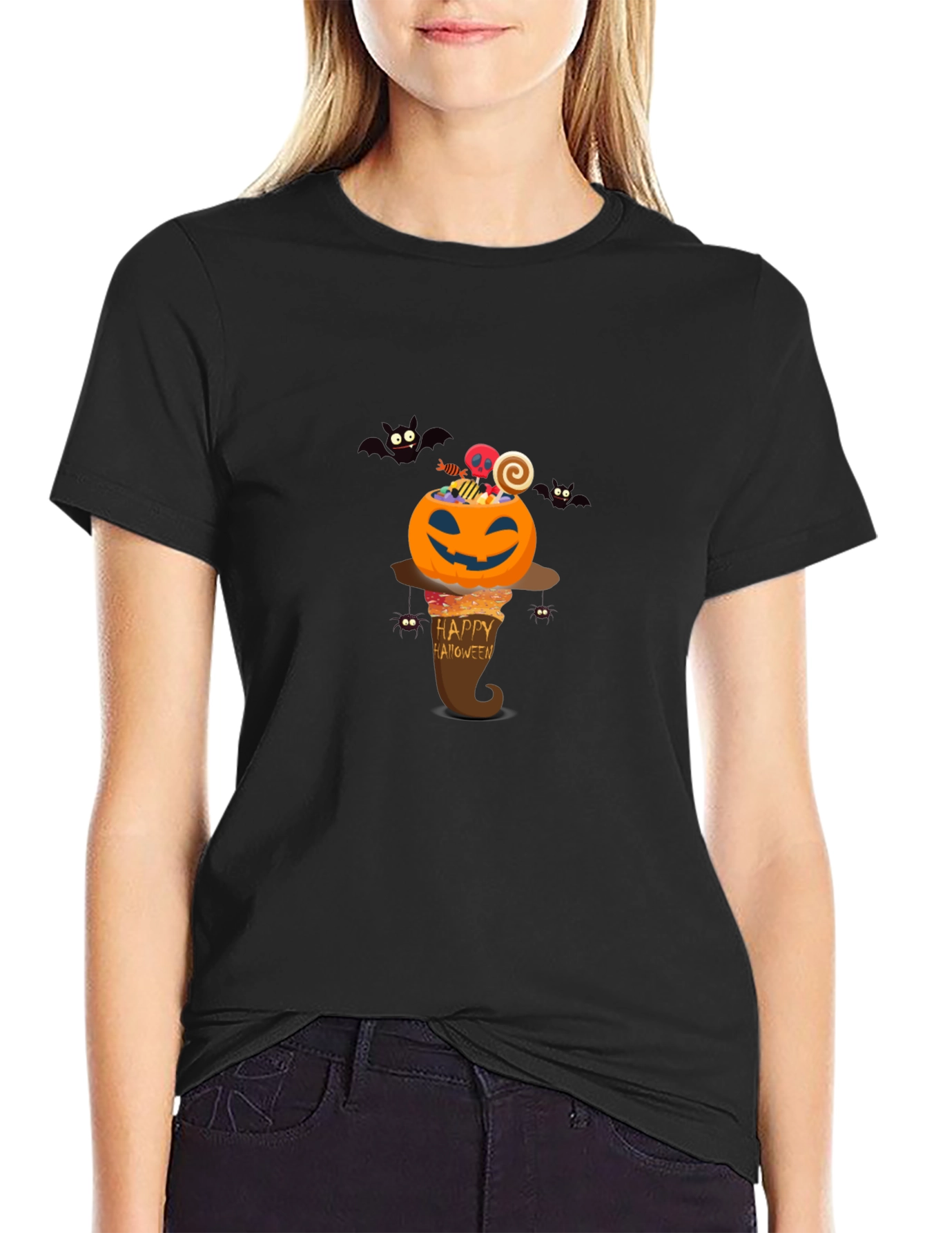 Halloween Pumpkin T-Shirt - Spooky Design