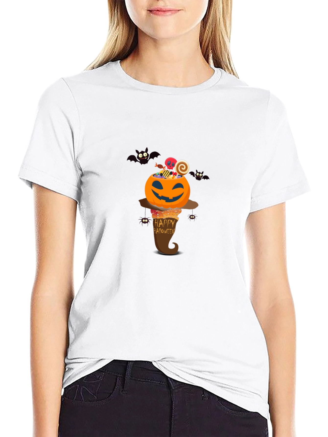 Halloween Pumpkin T-Shirt - Spooky Design