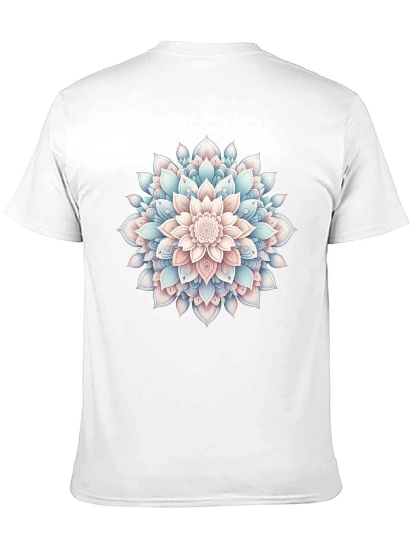 Mandala Flower Graphic Tee - Casual Style