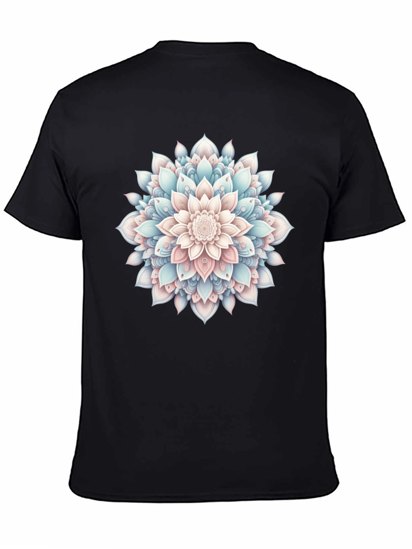 Mandala Flower Graphic Tee - Casual Style