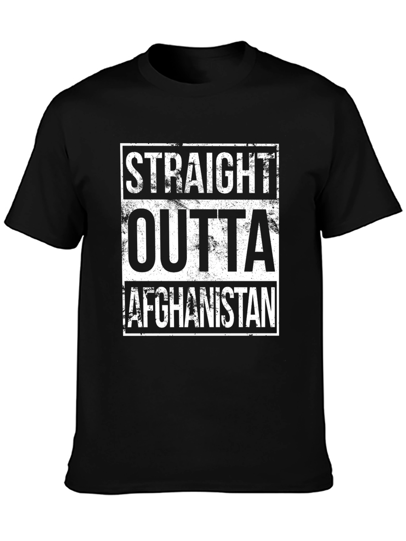 Straight Outta Afghanistan Graphic Tee - Black