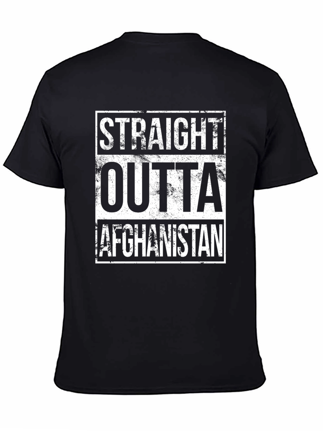 Straight Outta Afghanistan Graphic Tee - Black