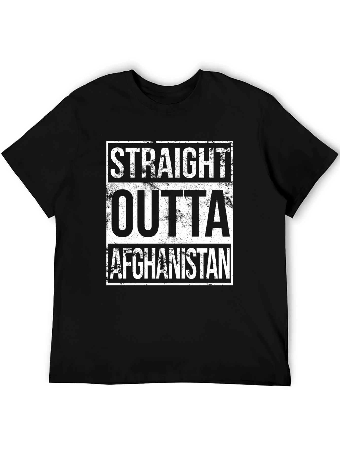 Straight Outta Afghanistan Graphic Tee - Black