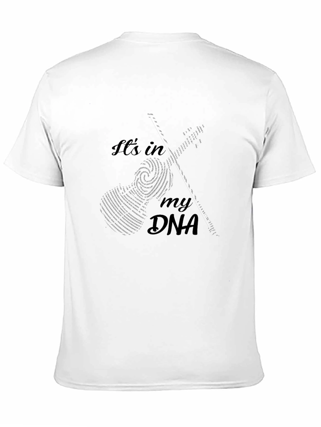Its in My DNA Guitar Fingerprint Graphic Tee