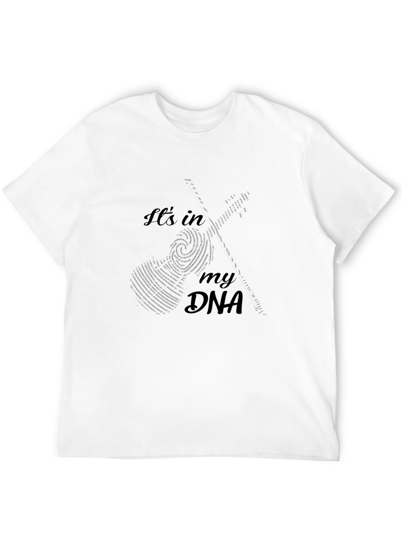 Its in My DNA Guitar Fingerprint Graphic Tee