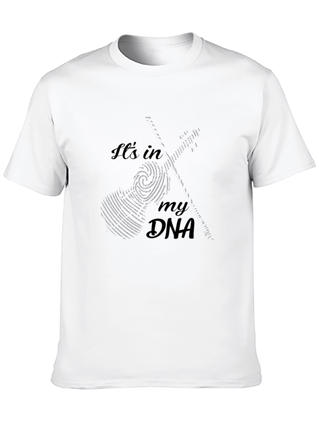 Its in My DNA Guitar Fingerprint Graphic Tee