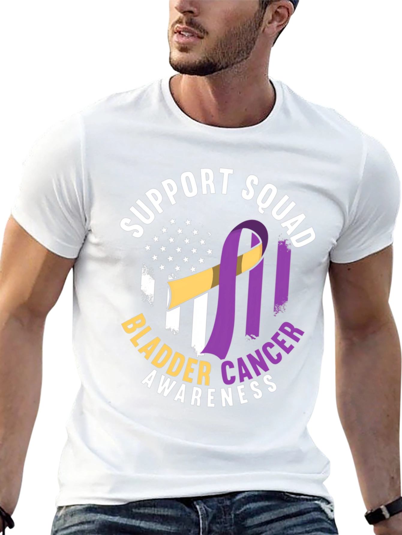 Bladder Cancer Awareness Support Squad T-Shirt