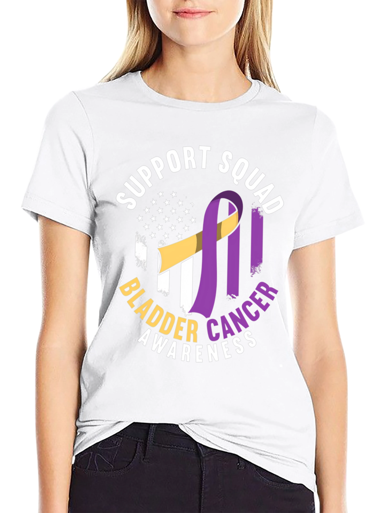 Bladder Cancer Awareness Support Squad T-Shirt