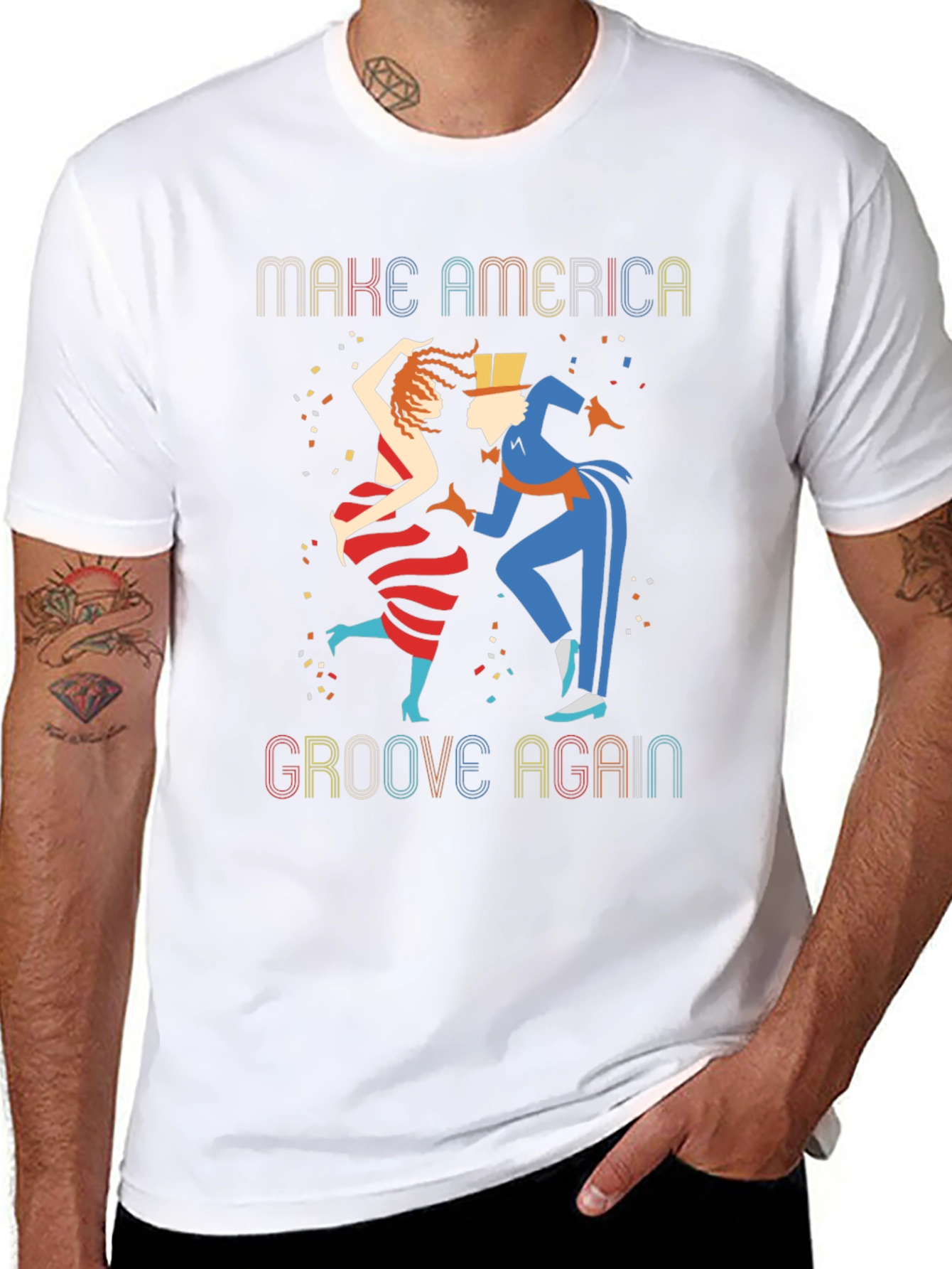 Retro Groove Again Graphic Tee