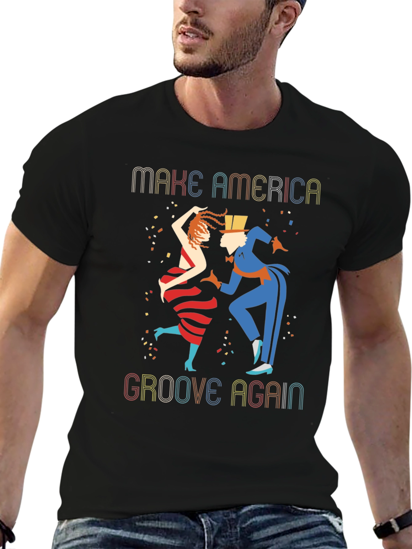 Retro Groove Again Graphic Tee