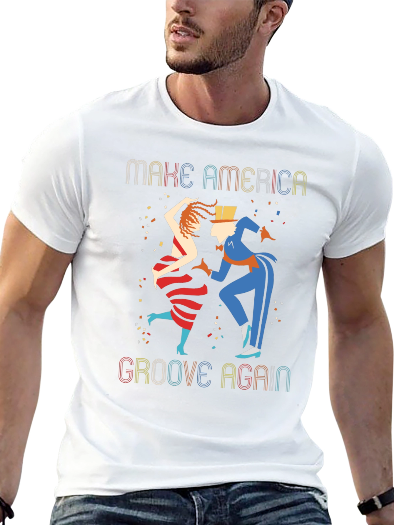 Retro Groove Again Graphic Tee