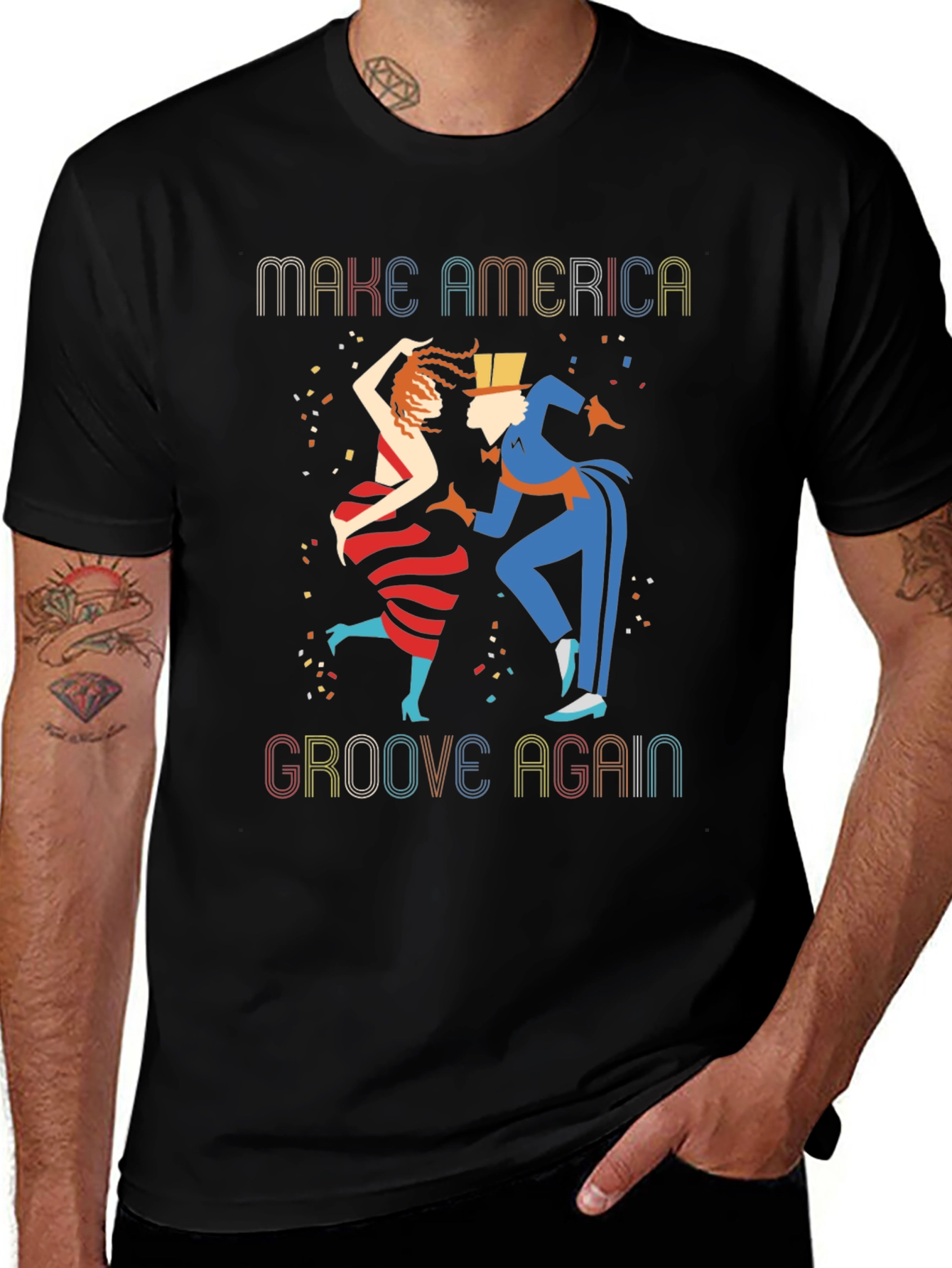 Retro Groove Again Graphic Tee