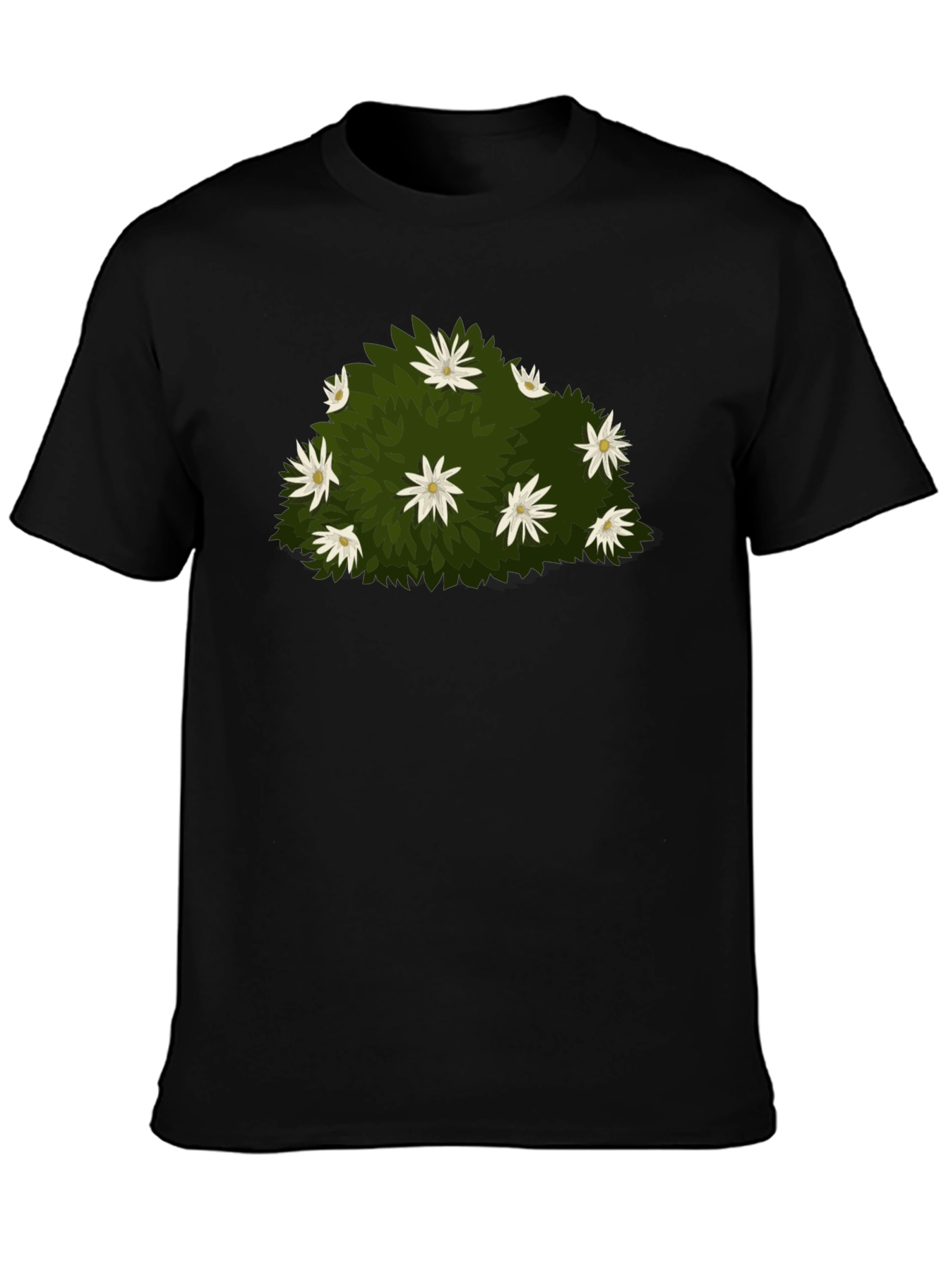 Floral Bush Graphic Tee - Nature Inspired Design