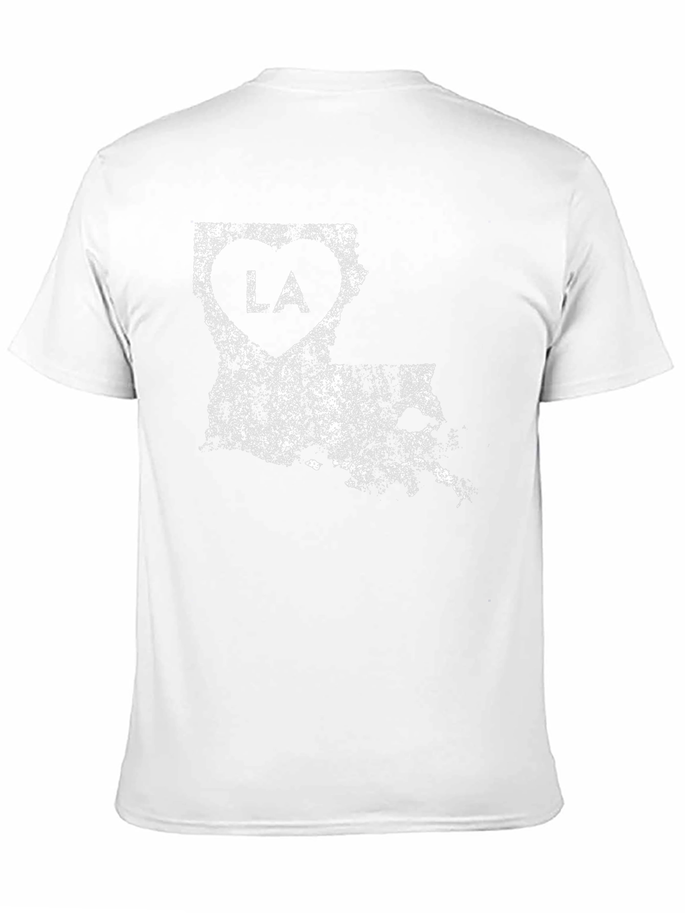 Louisiana State Heart T-Shirt - Distressed Style