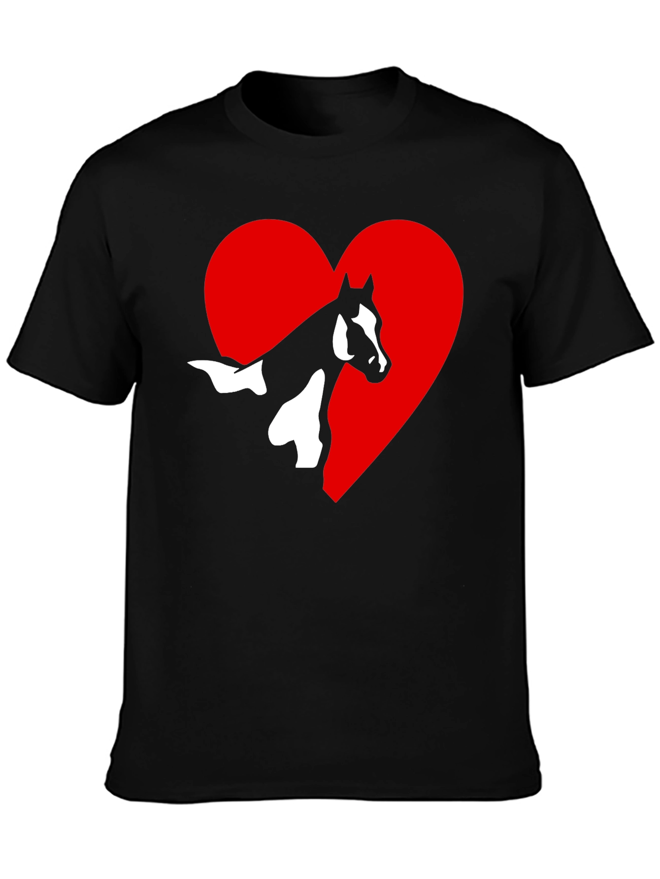 Horse Lovers T-Shirt: Heart Horse Graphic Tee