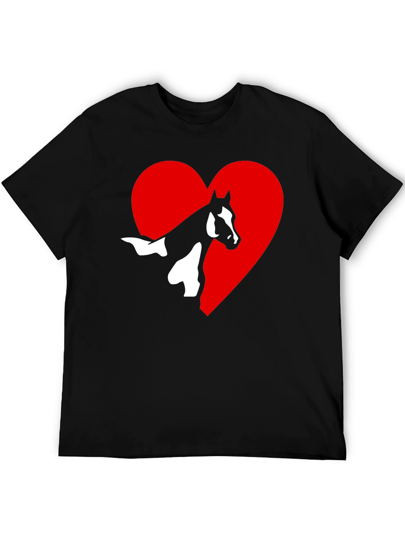 Horse Lovers T-Shirt: Heart Horse Graphic Tee