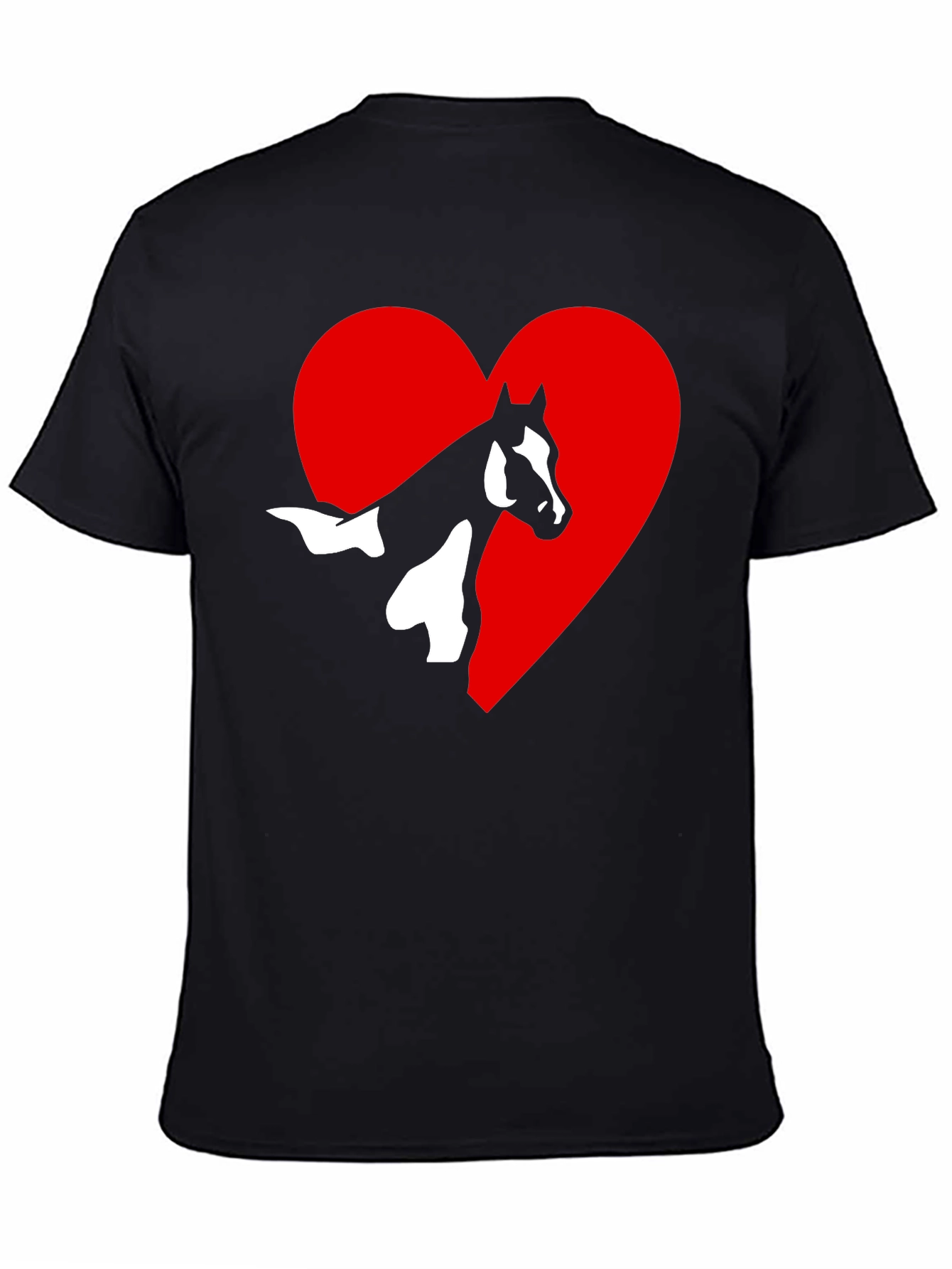 Horse Lovers T-Shirt: Heart Horse Graphic Tee