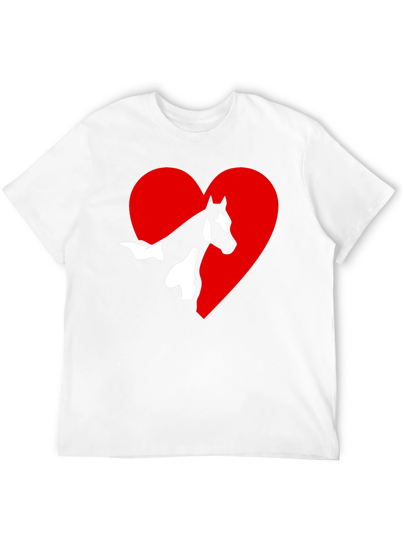 Horse Lovers T-Shirt: Heart Horse Graphic Tee