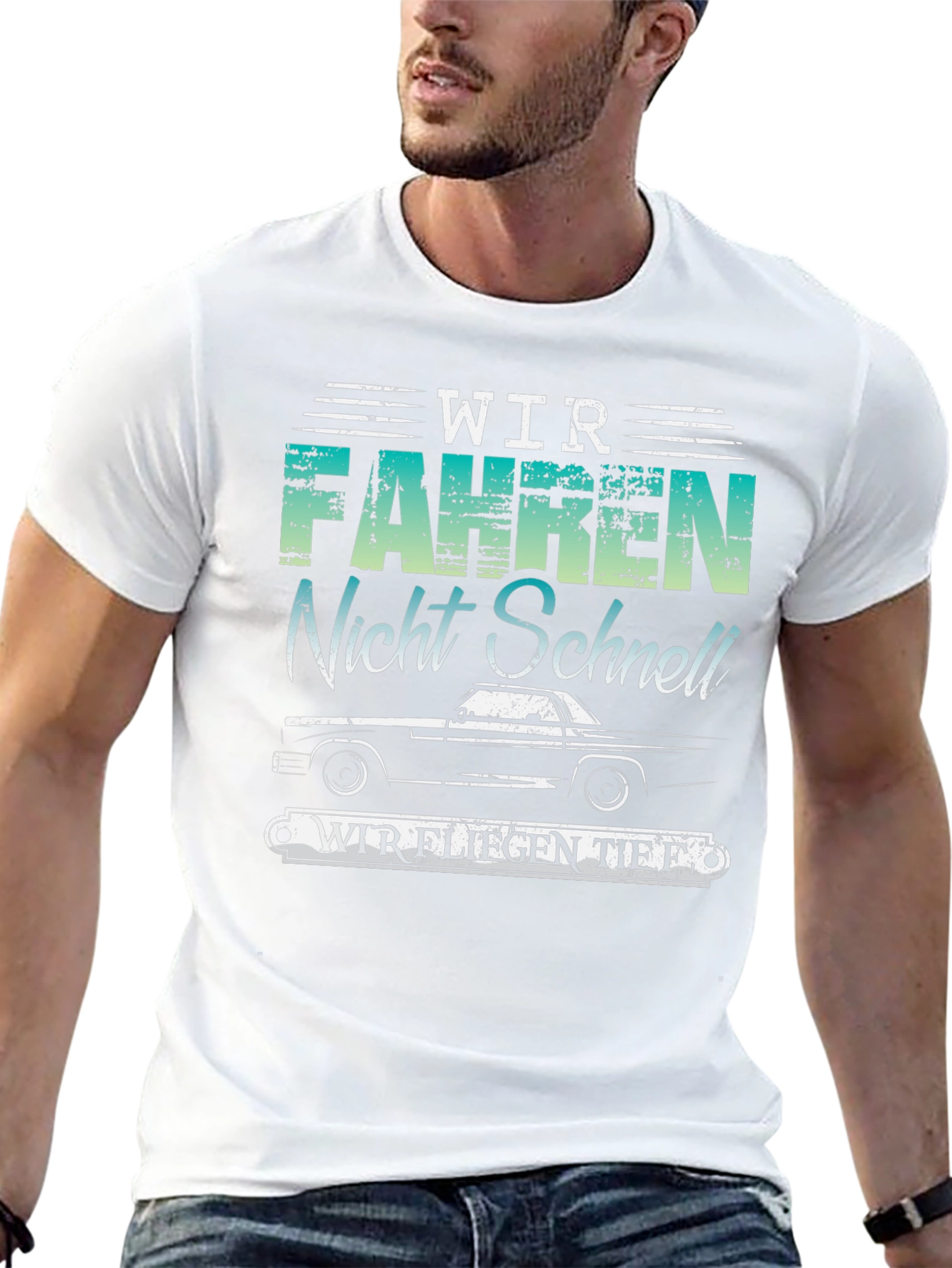 Wir Fahren Nicht Schnell T-Shirt - Lowrider Car Tee