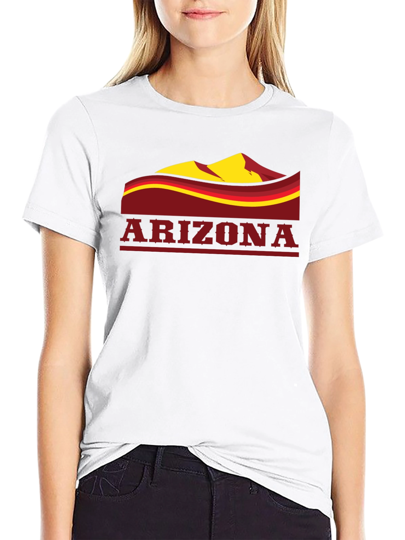 Arizona Graphic T-Shirt - Black Cotton Blend Tee