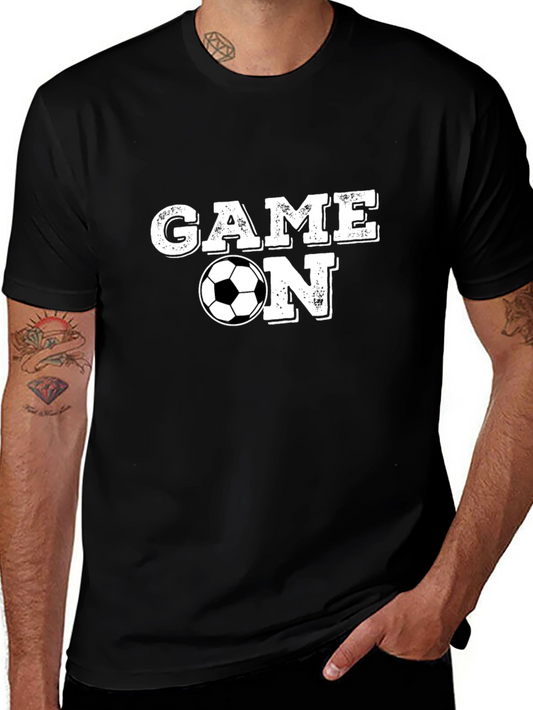 Game On Soccer T-Shirt - Black Cotton Tee