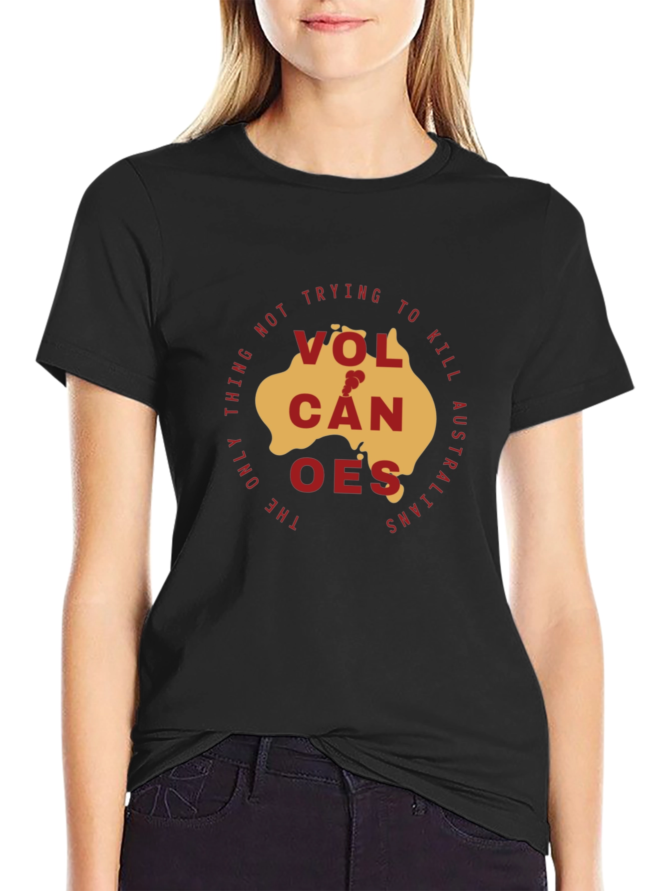 Volcanoes Australia Graphic T-Shirt