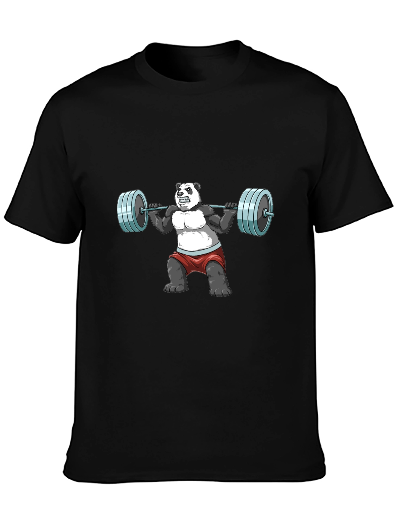 Weightlifting Panda Graphic T-Shirt