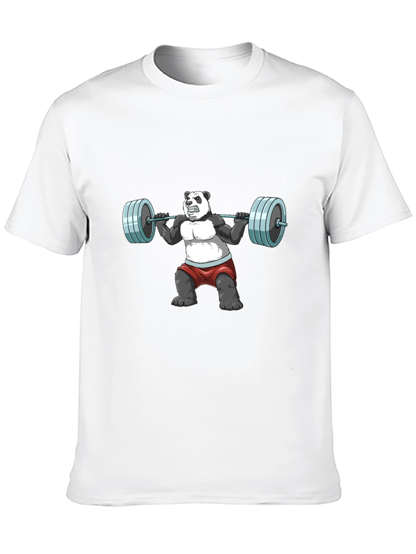 Weightlifting Panda Graphic T-Shirt