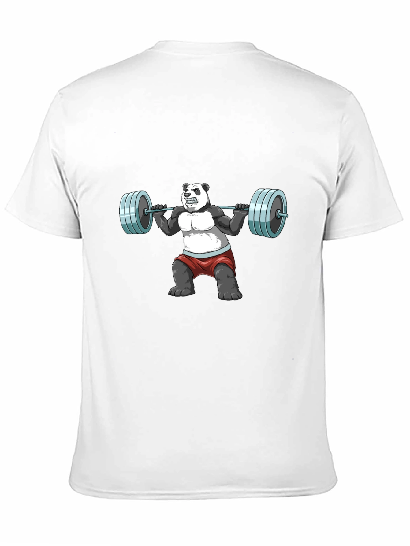 Weightlifting Panda Graphic T-Shirt