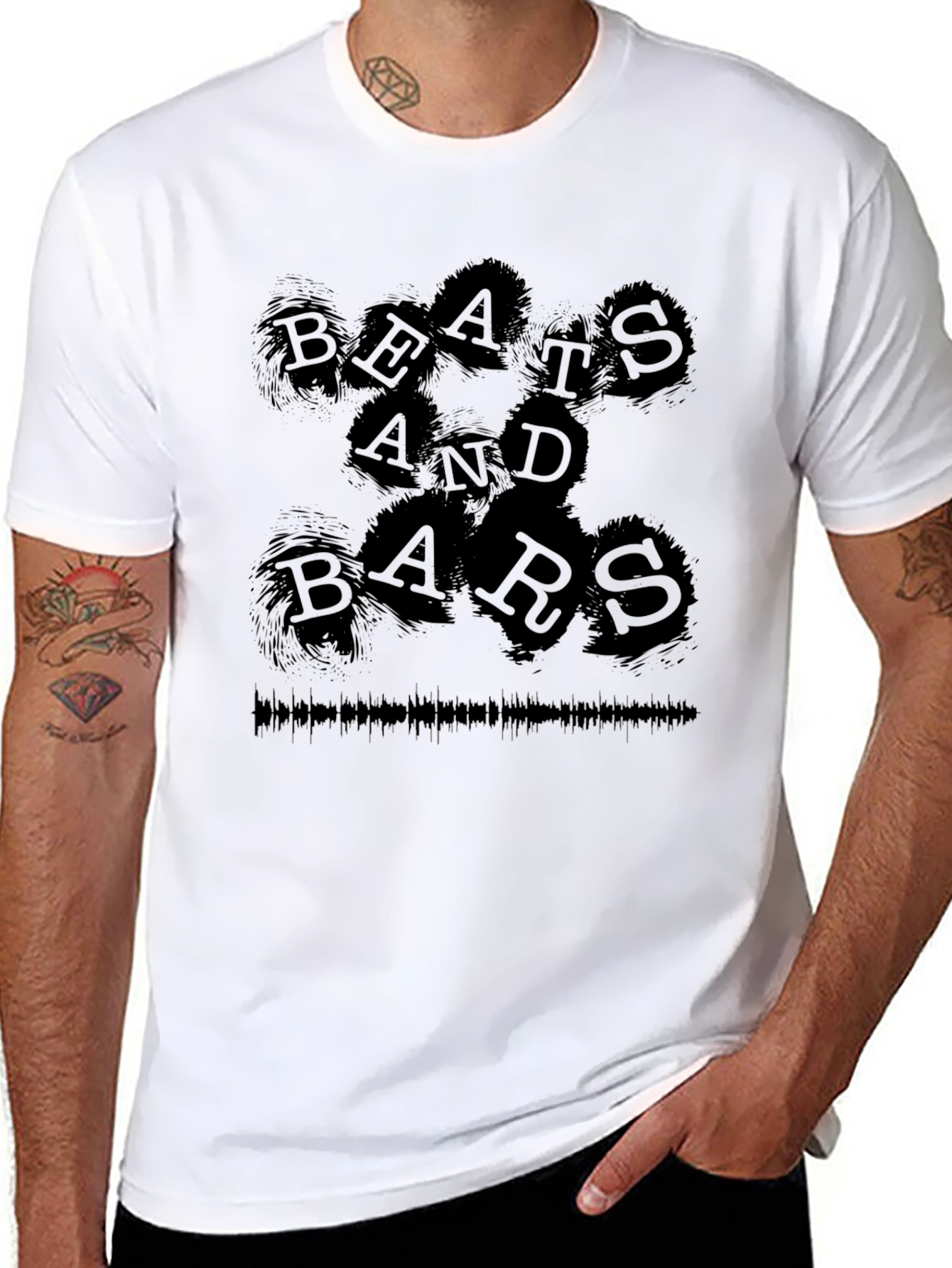 Beats and Bars Graphic Tee - Music Lover T-Shirt