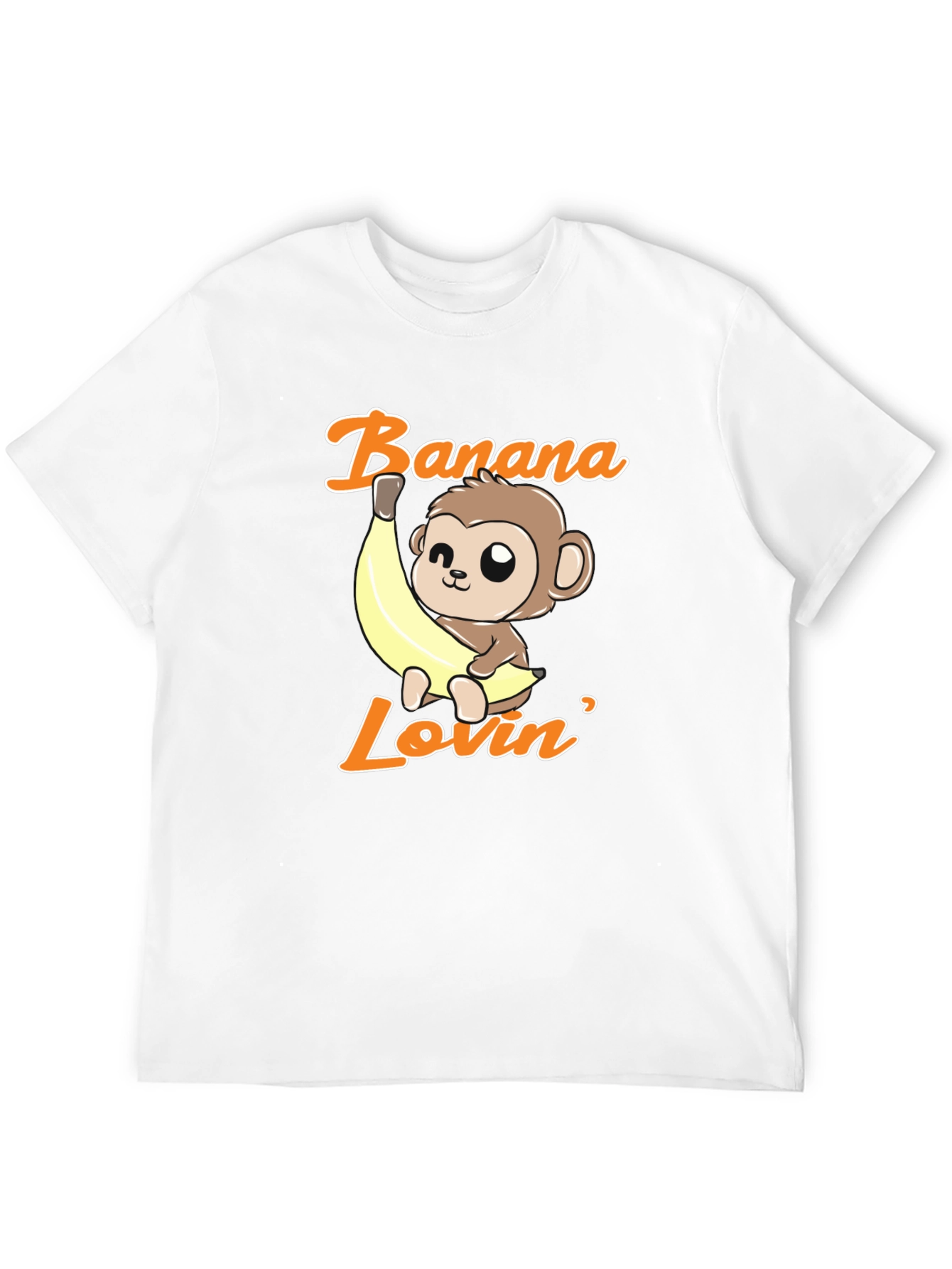 Banana Lovin Monkey T-Shirt - Cute Cartoon Graphic Tee