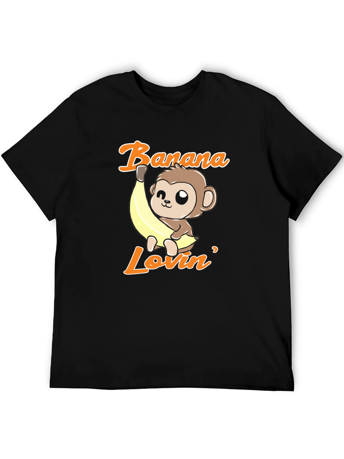 Banana Lovin Monkey T-Shirt - Cute Cartoon Graphic Tee