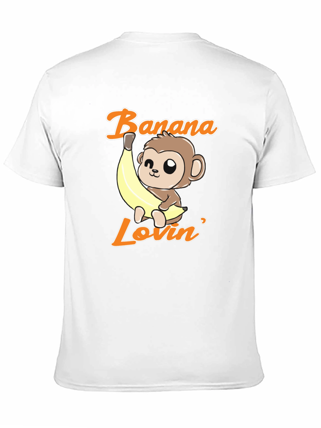 Banana Lovin Monkey T-Shirt - Cute Cartoon Graphic Tee
