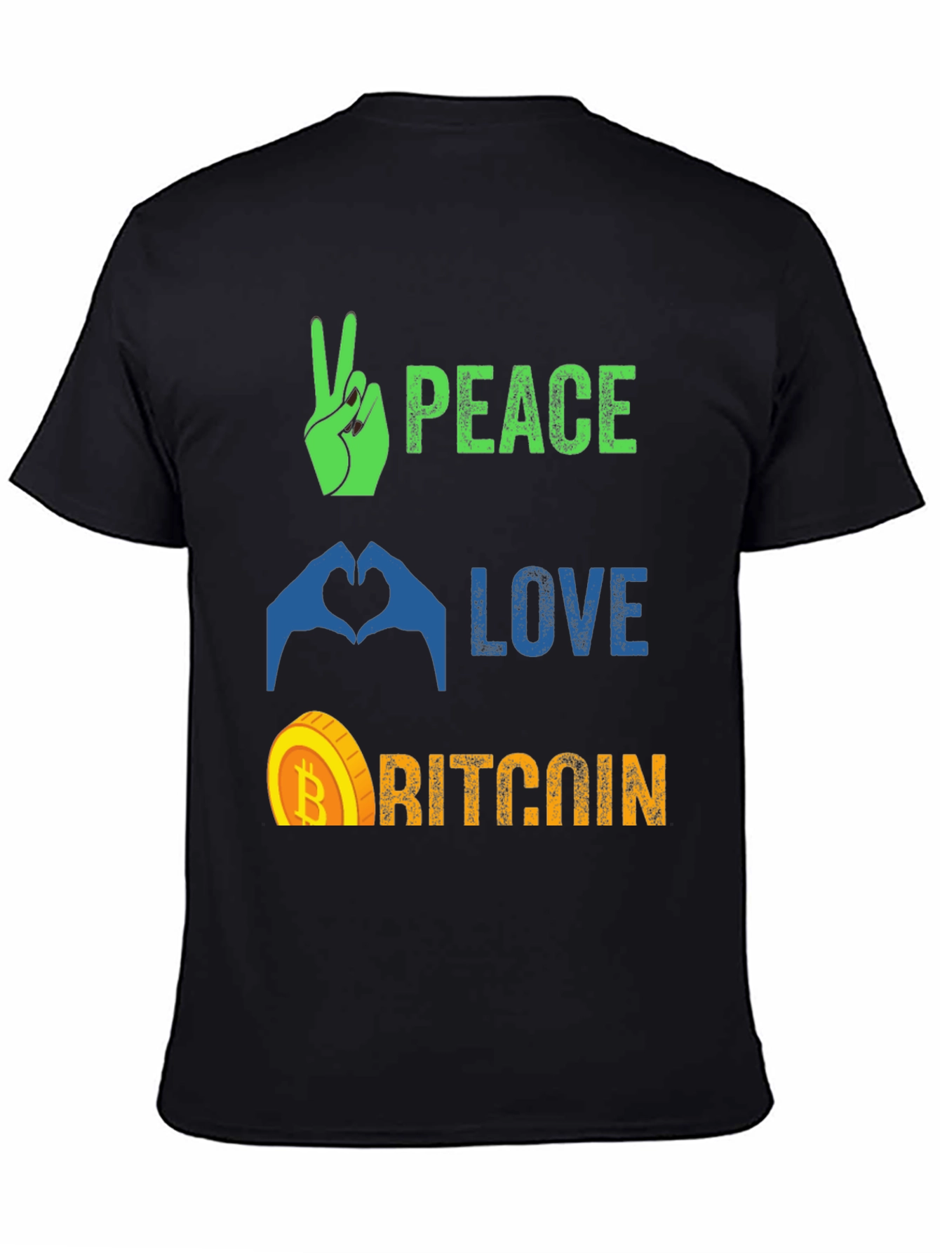 Peace Love Bitcoin T-Shirt