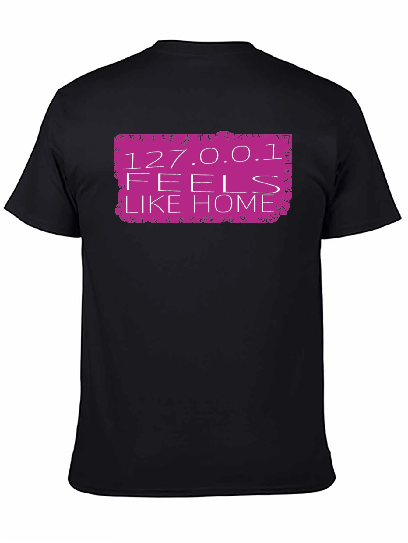 127.0.0.1 Feels Like Home Black T-Shirt