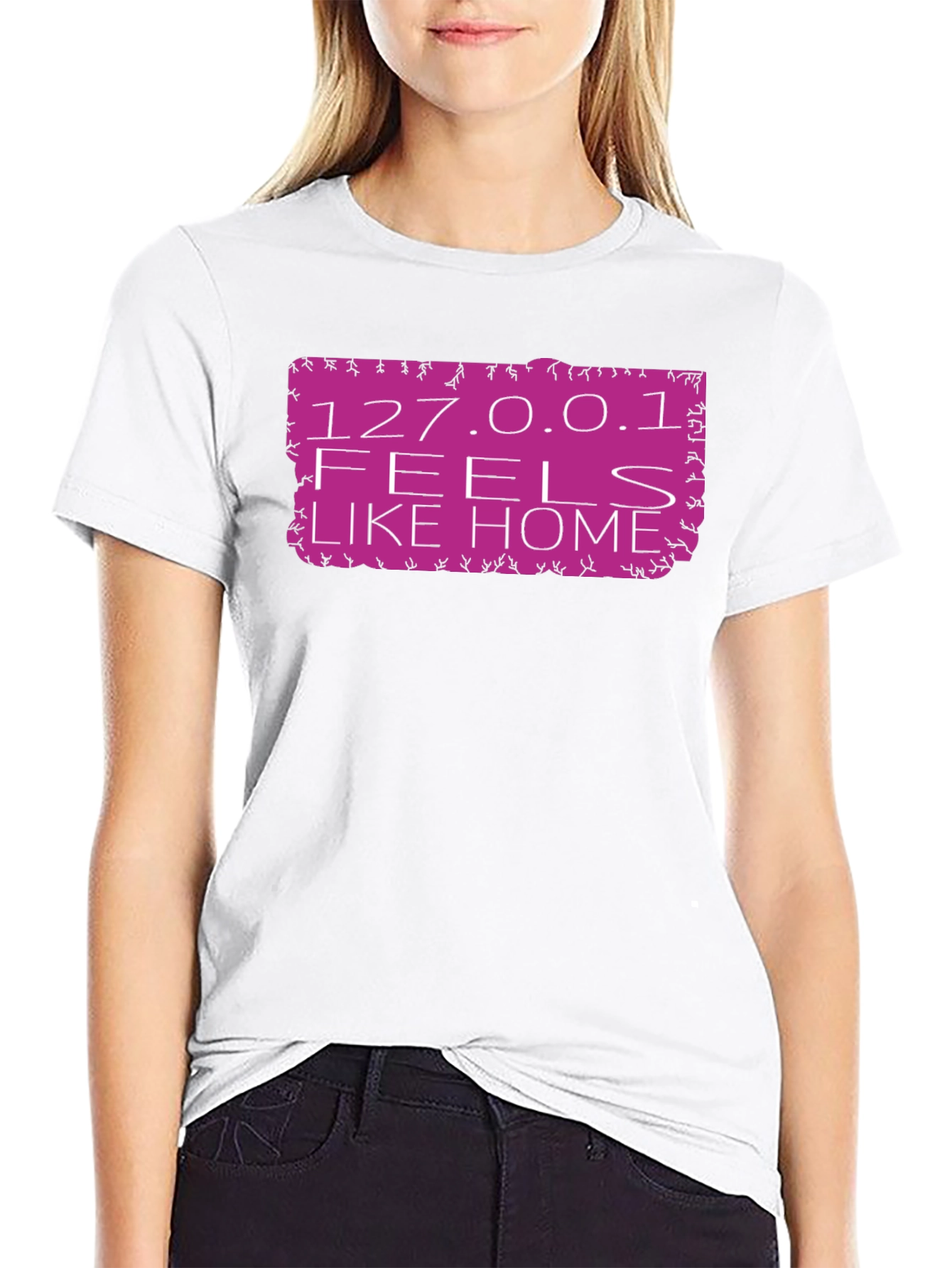 127.0.0.1 Feels Like Home Black T-Shirt