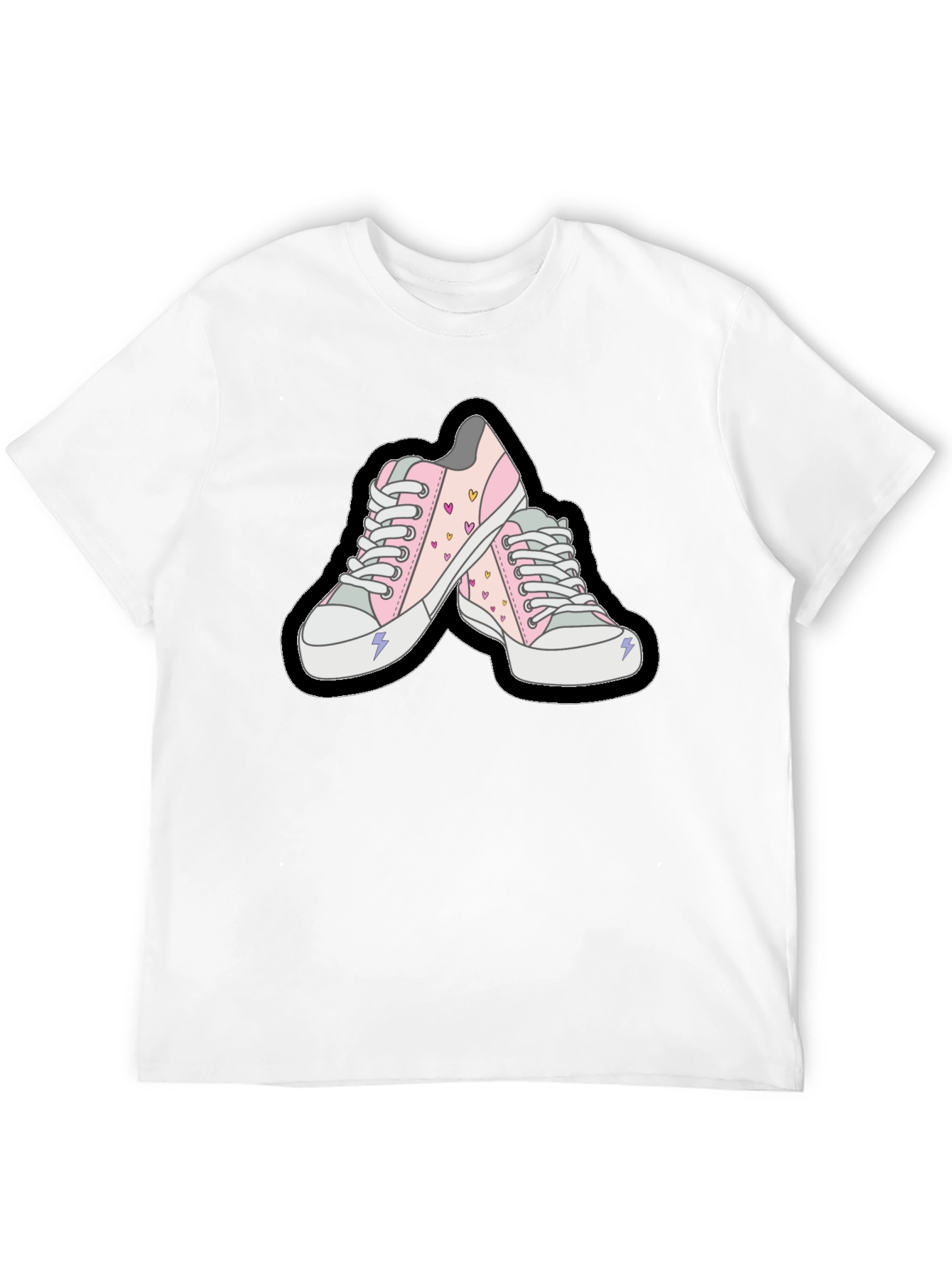 Cute Pink Sneaker Graphic T-Shirt