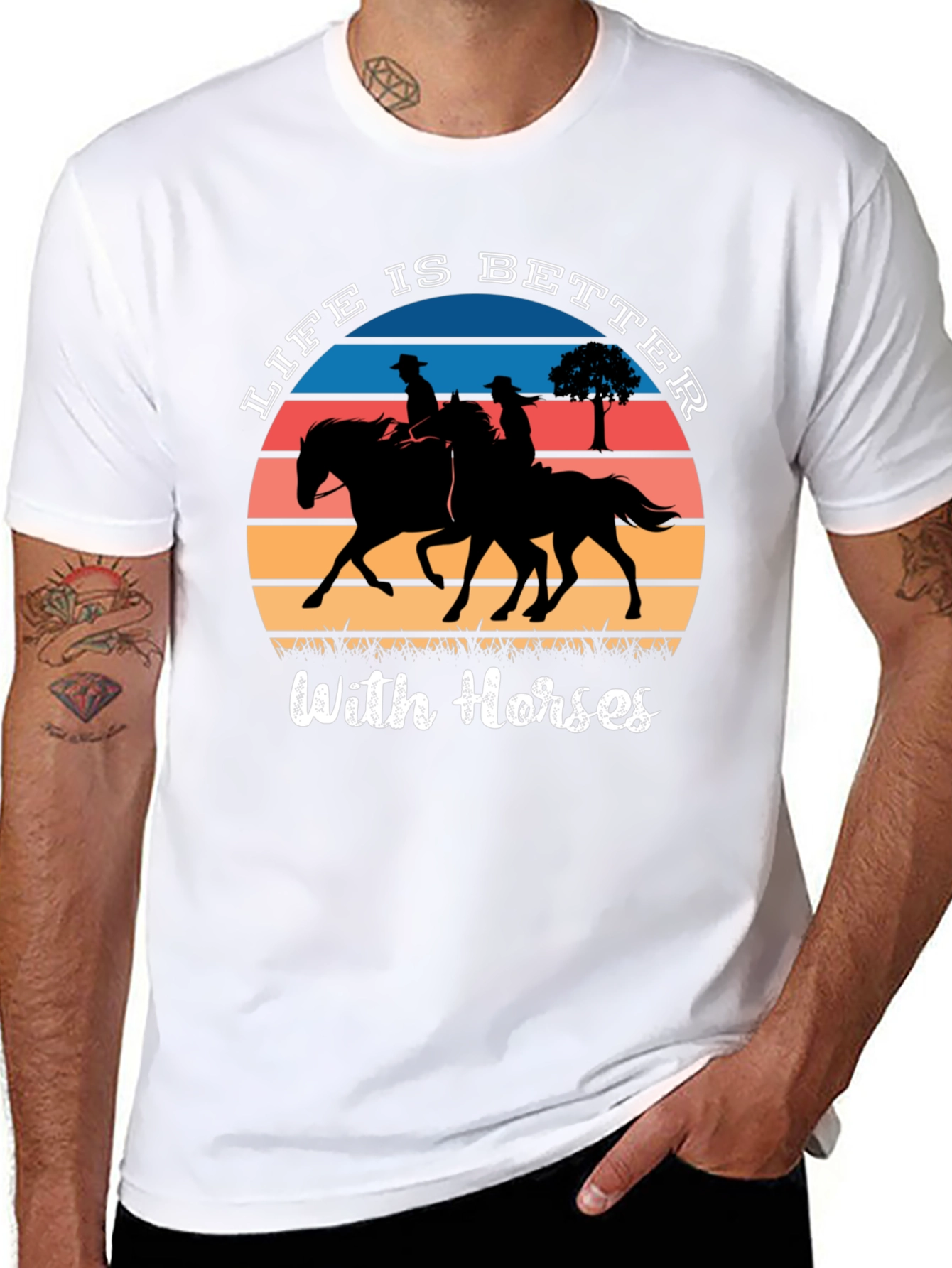 Life is Better with Horses T-Shirt