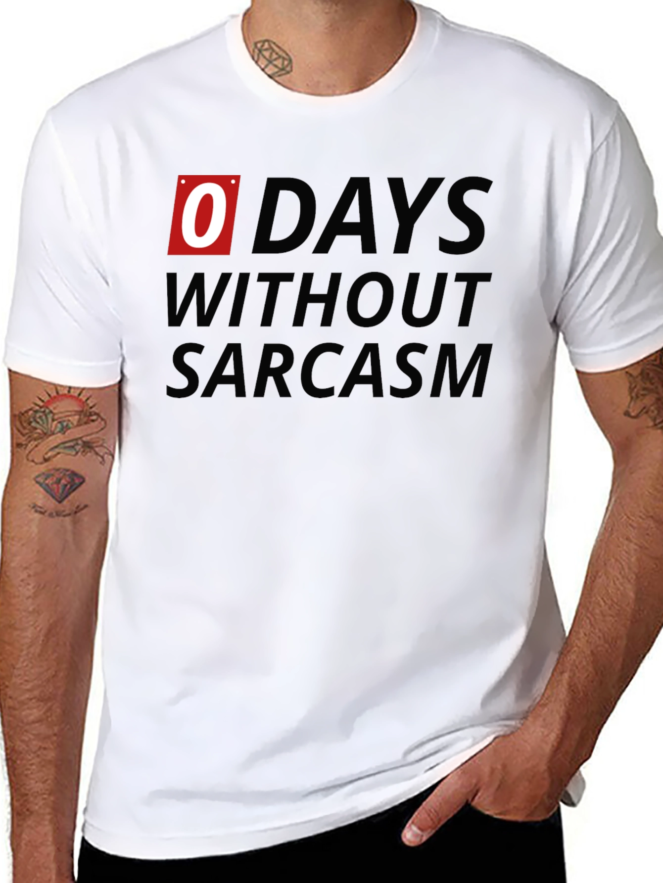 0 Days Without Sarcasm Graphic Tee