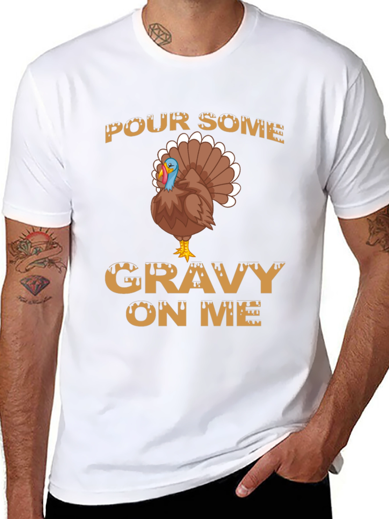 Pour Some Gravy on Me Thanksgiving T-Shirt