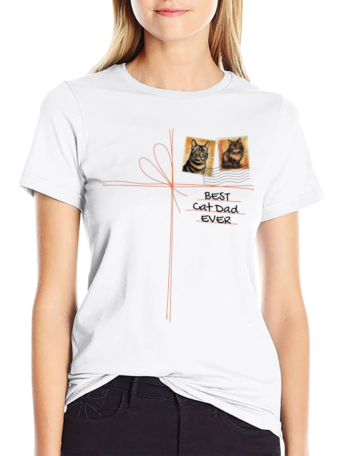 Best Cat Dad Ever Black T-Shirt