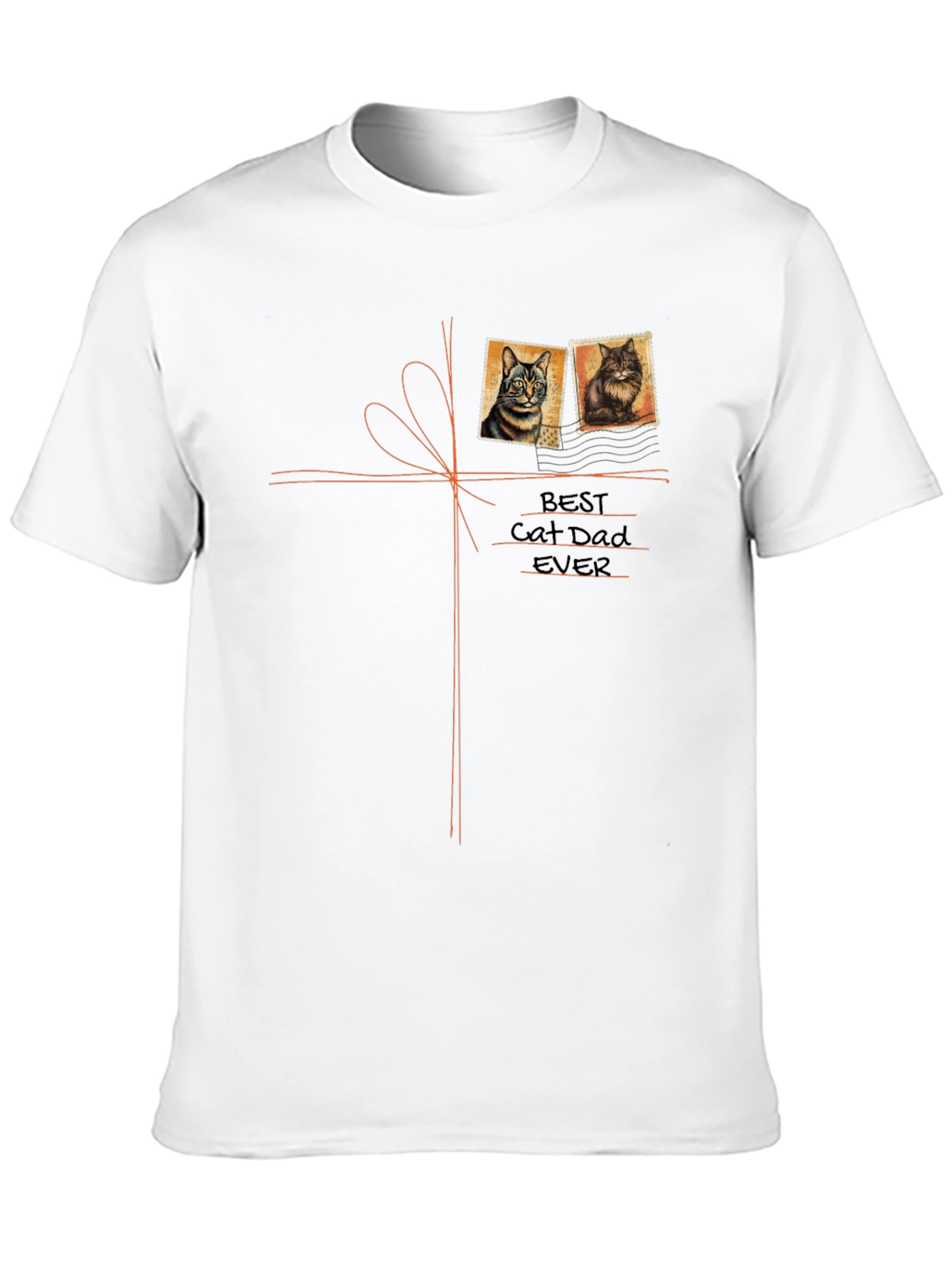 Best Cat Dad Ever Black T-Shirt