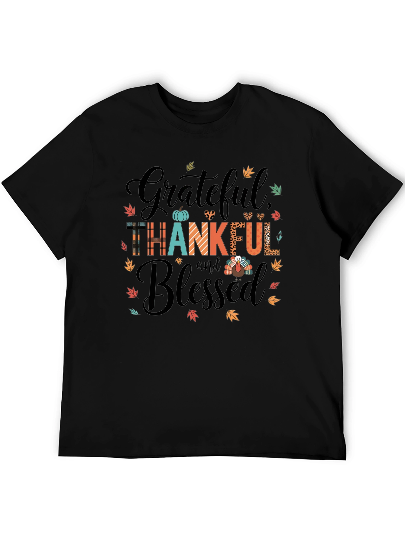 Grateful Thankful Blessed Graphic Tee