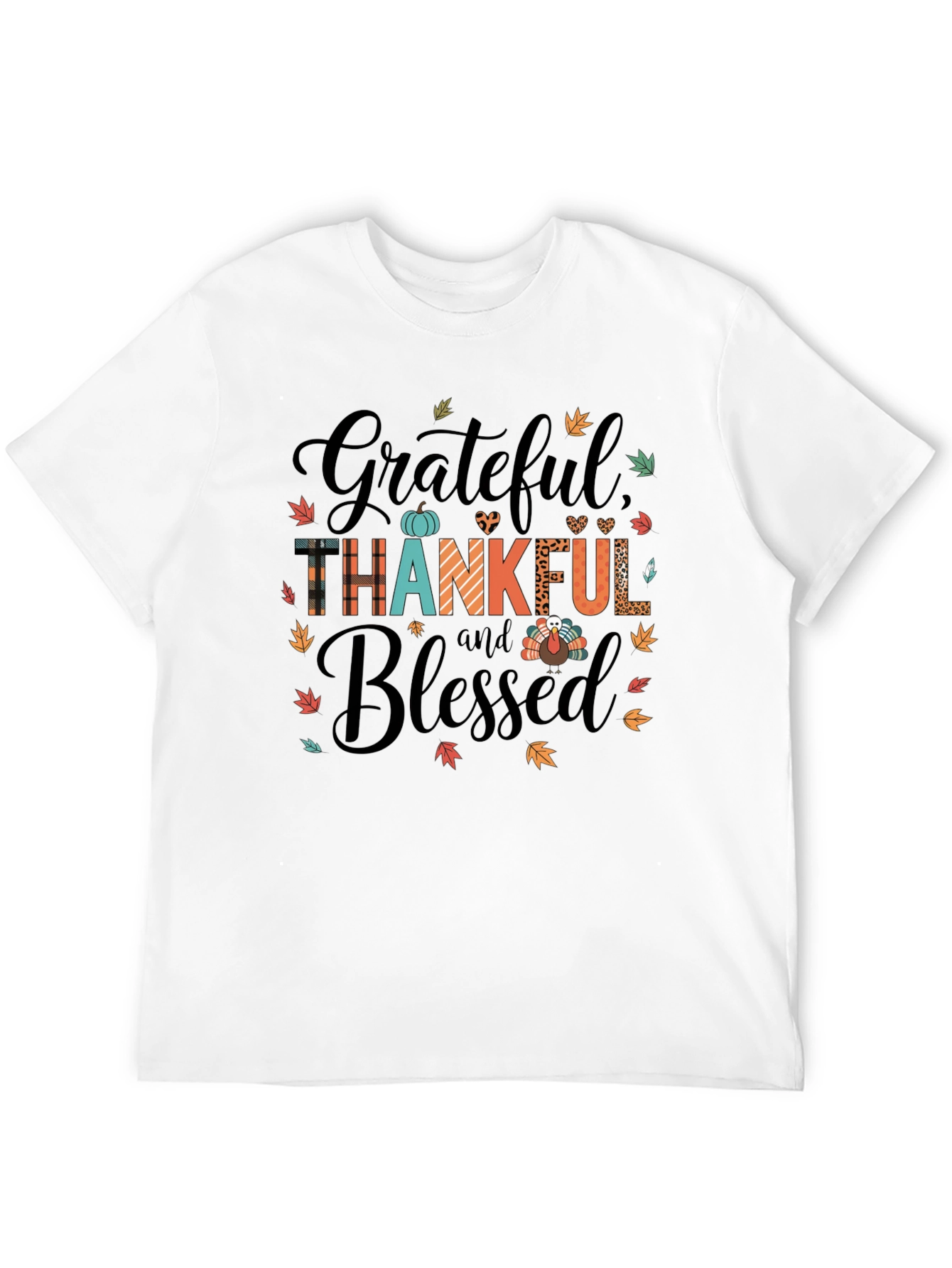 Grateful Thankful Blessed Graphic Tee