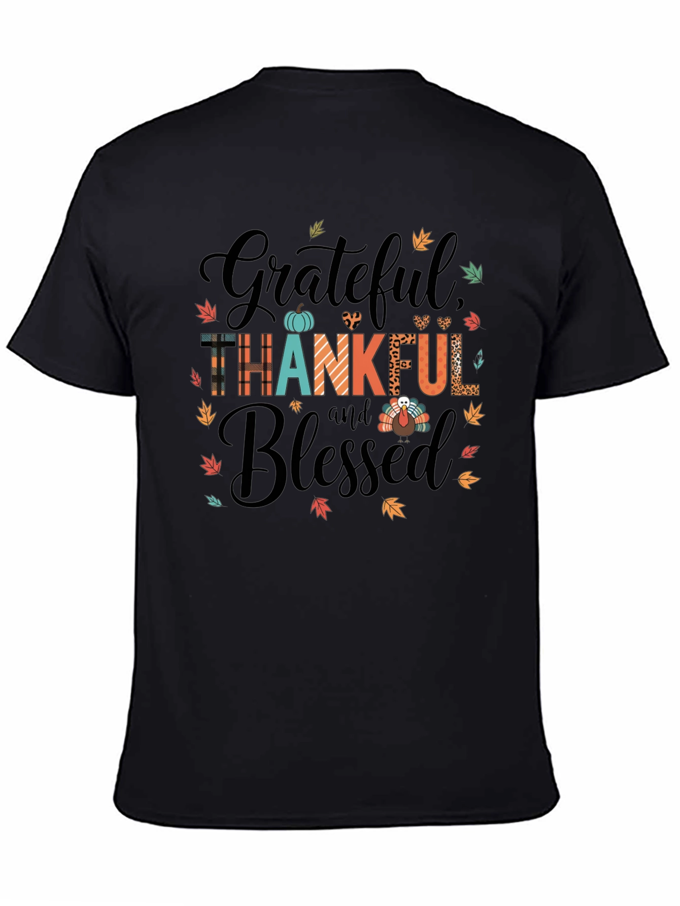 Grateful Thankful Blessed Graphic Tee