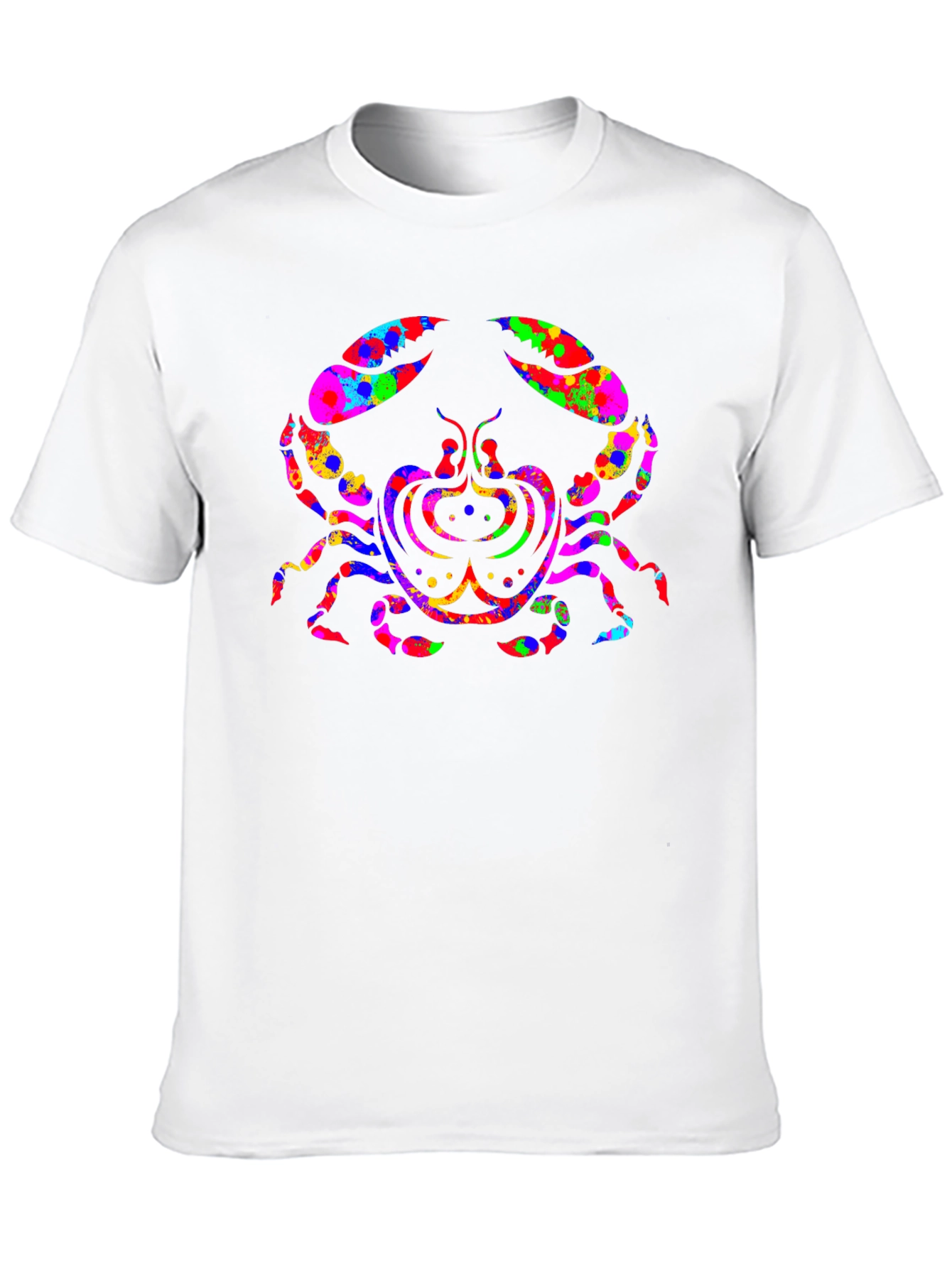 Psychedelic Crab Graphic Tee - Black